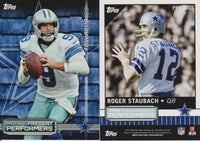 2015 Topps Football Past and Present Performers 30 Card Dual Player Insert Set LOADED with HOFers!