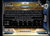 Aaron Donald 2015 Topps Defensive Rookie of the Year Mint 2nd Year Card #305