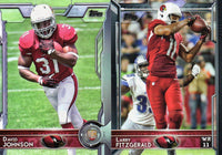 Arizona Cardinals 2015 Topps Team Set with Multiple Larry Fitzgerald and Patrick Peterson Plus