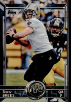 New Orleans Saints 2015 Topps Complete 14 Card Team Set with Multiple Drew Brees cards plus others