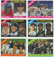 2015 Topps Heritage Baseball Series Complete Mint Basic 425 Card Set in 1966 Design