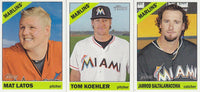 Miami Marlins 2015 Topps HERITAGE Series Complete Basic 13 Card Team Set with Mike Morse+
