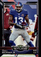 New York Giants 2015 Topps Team Set with Multiple Eli Manning and Odell Beckham Cards Plus