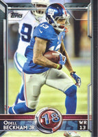 New York Giants 2015 Topps Team Set with Multiple Eli Manning and Odell Beckham Cards Plus