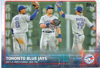 Toronto Blue Jays 2015 Topps Complete 25 card Team Set with Jose Bautista and Edwin Encarnacion Plus
