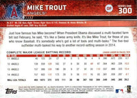 Los Angeles Angels 2015 Topps Complete 19 Card Team Set with 2 Mike Trout Cards Plus