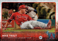 Los Angeles Angels 2015 Topps Complete 19 Card Team Set with 2 Mike Trout Cards Plus