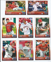 Los Angeles Angels 2015 Topps Complete 19 Card Team Set with 2 Mike Trout Cards Plus