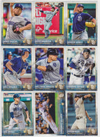 San Diego Padres 2015 Topps Complete 22 card Team Set with Cory Spangenberg Rookie Card Plus