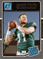 Carson Wentz 2016 Donruss Mint Rated Rookie Card #356