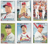 St. Louis Cardinals 2016 Topps Heritage 16 Card Team Set with Yadier Molina and Carlos Martinez Plus