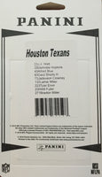 Houston Texans 2016 Panini Factory Sealed Team Set