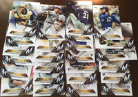 Milwaukee Brewers 2016 Topps Complete 25 card Team Set with Ryan Braun Plus