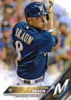Milwaukee Brewers 2016 Topps Complete 25 card Team Set with Ryan Braun Plus