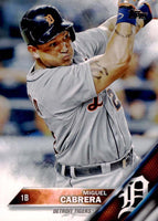 Detroit Tigers 2016 Topps Complete Series One and Two Regular Issue 20 card Team Set with Miguel Cabrera, Justin Verlander plus