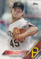 Pittsburgh Pirates 2016 Topps Complete Series One and Two Regular Issue 22 card team set with Andrew McCutchen, Gerrit Cole+