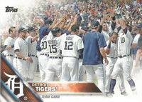 Detroit Tigers 2016 Topps Complete Series One and Two Regular Issue 20 card Team Set with Miguel Cabrera, Justin Verlander plus