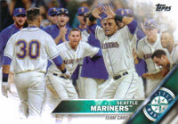 Seattle Mariners 2016 Topps Complete Series One and Two Regular Issue 23 card Team Set with Felix Hernandez, Robinson Cano+
