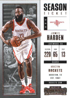 James Harden 2017 2018 Panini CONTENDERS Season Ticket Series Mint Card #77