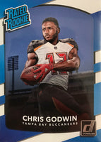 Tampa Bay Buccaneers 2017 Donruss Factory Sealed Team Set with Rated Rookie cards of Chris Godwin and O.J. Howard.