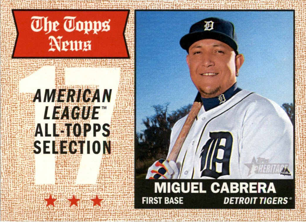 Detroit Tigers / Complete 2018 Topps Heritage Baseball 4 Card Team