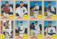 Detroit Tigers 2017 Topps HERITAGE Series Complete Basic 14 Card Team Set with Victor Martinez, Miguel Cabrera plus