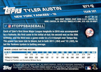 Tyler Austin 2017 Topps Limited Edition Rookie Card #NYY-12