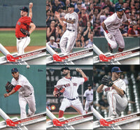 Boston Red Sox 2017 Topps Complete 26 Card Team Set with Andrew Benintendi Rookie card