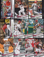 Los Angeles Angels 2017 Topps 21 Card Team Set with Mike Trout and Albert Pujols Plus