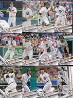 Detroit Tigers 2017 Topps Complete Series One and Two Regular Issue 23 card Team Set with Miguel Cabrera, Victor Martinez, Justin Verlander plus