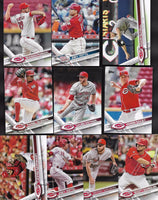 Cincinnati Reds 2017 Topps Regular Issue 20 card Team Set with Joey Votto and Eugenio Suarez Plus