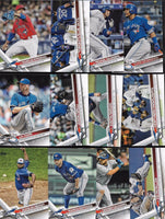 Toronto Blue Jays 2017 Topps Complete 24 Card Team Set with Troy Tulowitzki and Jose Bautista Plus