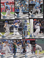 Kansas City Royals 2017 Topps Complete Series One and Two Regular Issue 21 card Team Set with Eric Hosmer, Salvador Perez, Lorenzo Cain plus