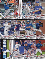 Toronto Blue Jays 2017 Topps Complete 24 Card Team Set with Troy Tulowitzki and Jose Bautista Plus