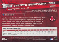 Boston Red Sox 2017 Topps Complete 26 Card Team Set with Andrew Benintendi Rookie card