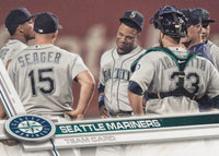 Seattle Mariners 2017 Topps Complete Series One and Two Regular Issue 21 card Team Set with Robinson Cano, Nelson Cruz, Felix Hernandez plus