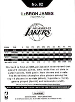 LeBron James 2018 2019 Hoops Basketball Series Mint Card #82