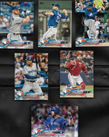 Toronto Blue Jays 2018 Topps Complete Series One and Two 21 Card Team Set with Marcus Stroman, Troy Tulowitzki and Josh Donaldson plus