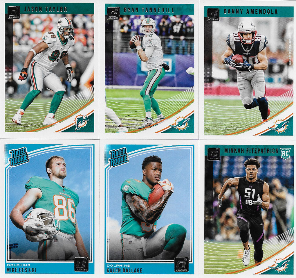 Miami Dolphins NFL Team Playing Cards