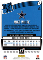 Mike White 2018 Donruss Football Series Mint Rated Rookie Card #335
