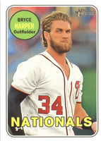 Washington Nationals 2018 Topps HERITAGE Team Set with Bryce Harper and Max Scherzer Plus