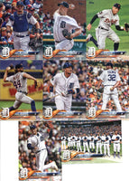 Detroit Tigers 2018 Topps Complete 15 Card Team Set with Miguel Cabrera and Victor Martinez Plus