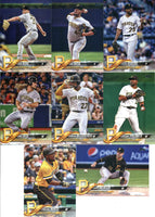 Pittsburgh Pirates 2018 Topps Complete Series One and Two Regular Issue 20 card team set with Tyler Glasnow and Josh Bell Future Stars cards plus