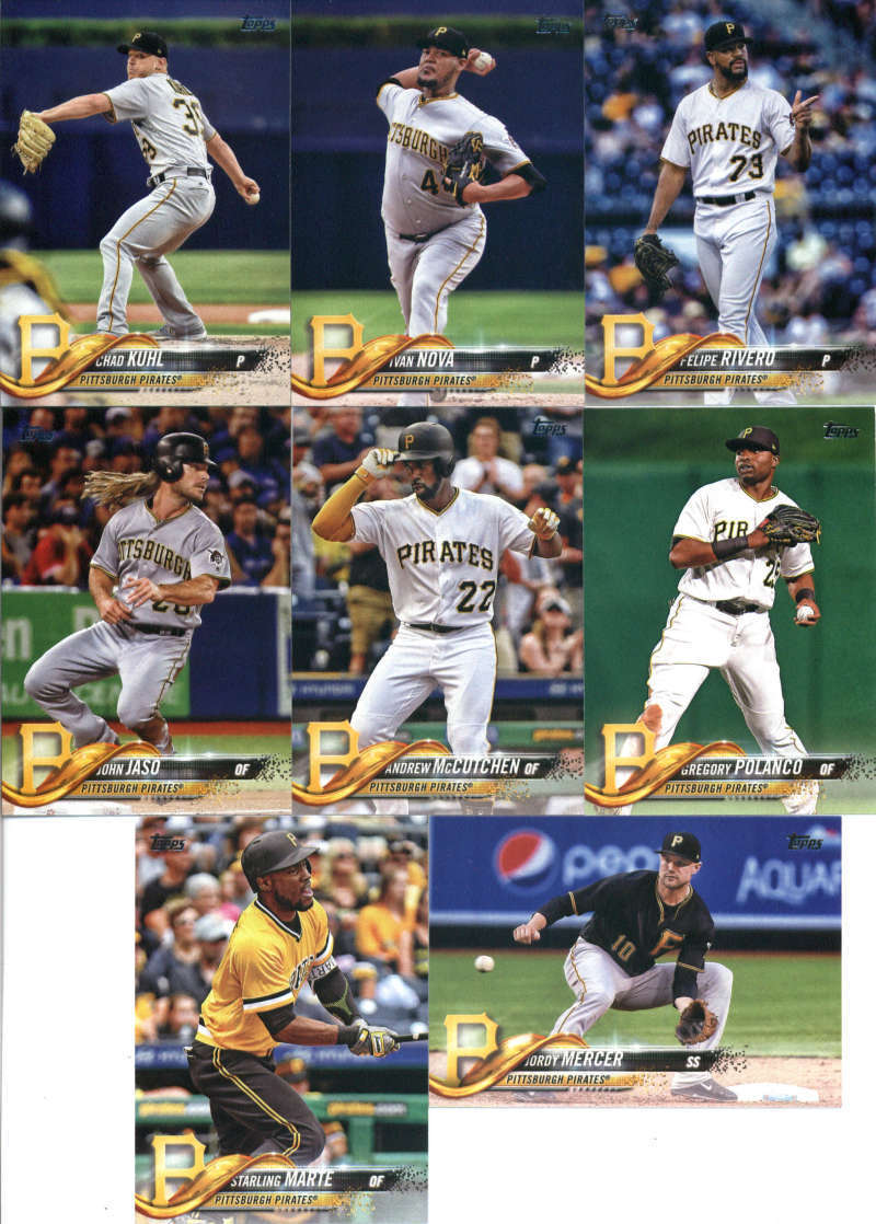 Miami Marlins 2018 Topps Complete Series One and Two Regular Issue