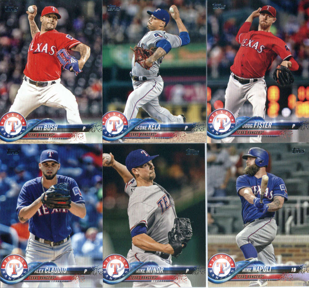 Texas Rangers 2015 Topps Complete Series One and Two Regular Issue