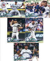 Seattle Mariners 2018 Topps Complete Series One and Two Regular Issue 21 card Team Set with Nelson Cruz, Felix Hernandez and Mitch Haniger Future Stars plus
