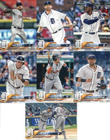 Detroit Tigers 2018 Topps Complete 15 Card Team Set with Miguel Cabrera and Victor Martinez Plus