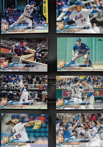 New York Mets 2018 Topps 25 Card Team Set with Jacob deGrom, Noah Syndergaard, Michael Conforto plus