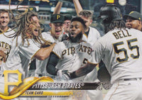Pittsburgh Pirates 2018 Topps Complete Series One and Two Regular Issue 20 card team set with Tyler Glasnow and Josh Bell Future Stars cards plus
