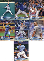 Tampa Bay Rays 2018 Topps Complete Regular Issue 17 Card Team Set with Kevin Kiermaier and Evan Longoria Plus